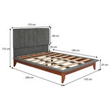 Violanti, Cama Queen Gris