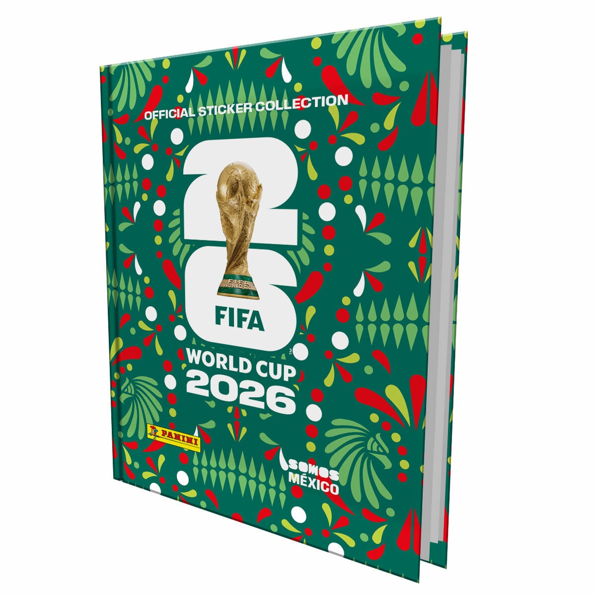 Panini Álbum, FIFA™ World Cup 2026, Pasta Dura +100 sobres +1 Pasaporte+16 Estampas con Imágenes de las 16 sedes de la Copa del Mundo