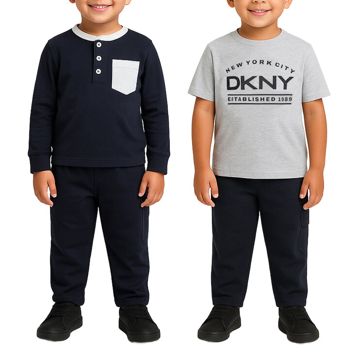DKNY Conjunto 3 Piezas para Niños y Niñas Varias Tallas y Colores