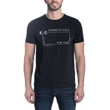 Kenneth Cole Playera para Caballero Negro Mediana