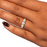 Anillo de Perla Cultivada, Oro Amarillo de 14K