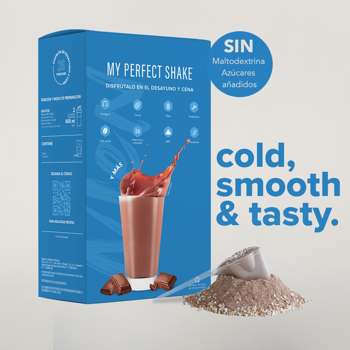 My Perfect Shake Men Bebida en Polvo Sabor Expresso Cocoa 2kg