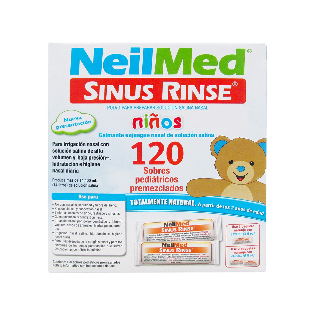 Neilmed Sinus Rinse Niños 120 Sobres