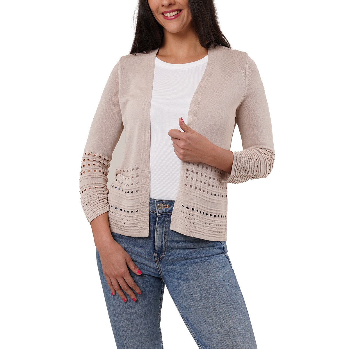 Cyrus Suéter para Dama Café Extra Chica