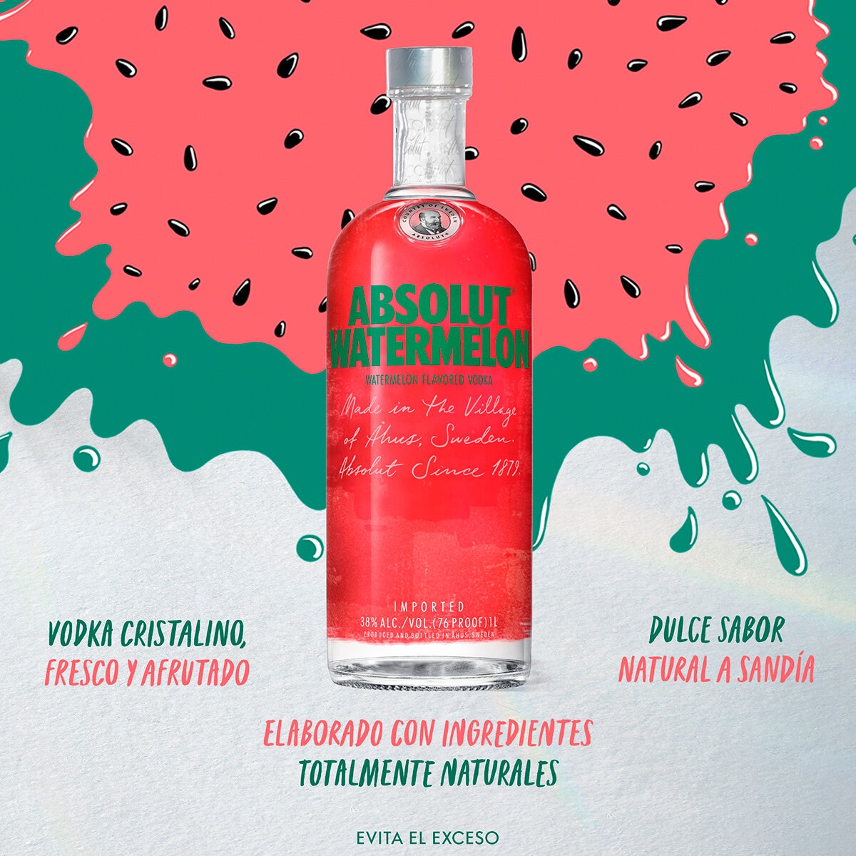 Vodka Absolut Watermelon 1L