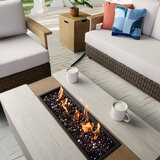 Agio, Juniper Sala con Fogatero para Patio de 5 Piezas Agio, Juniper Sala con Fogatero para Patio de 5 Piezas