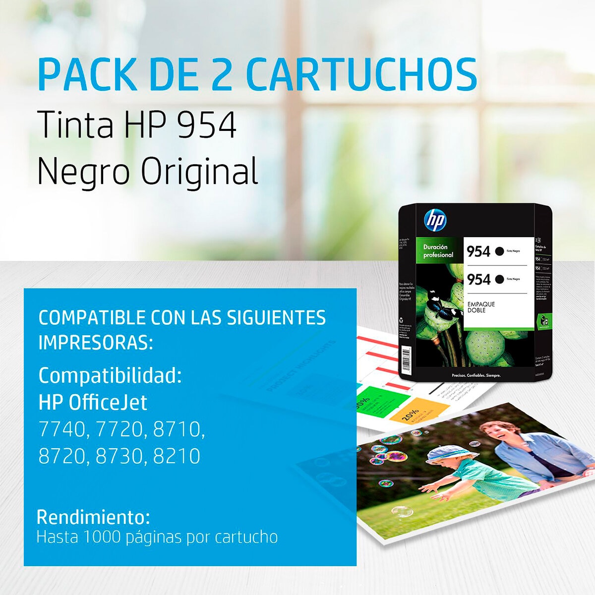 HP954 Cartucho de Tinta Negro