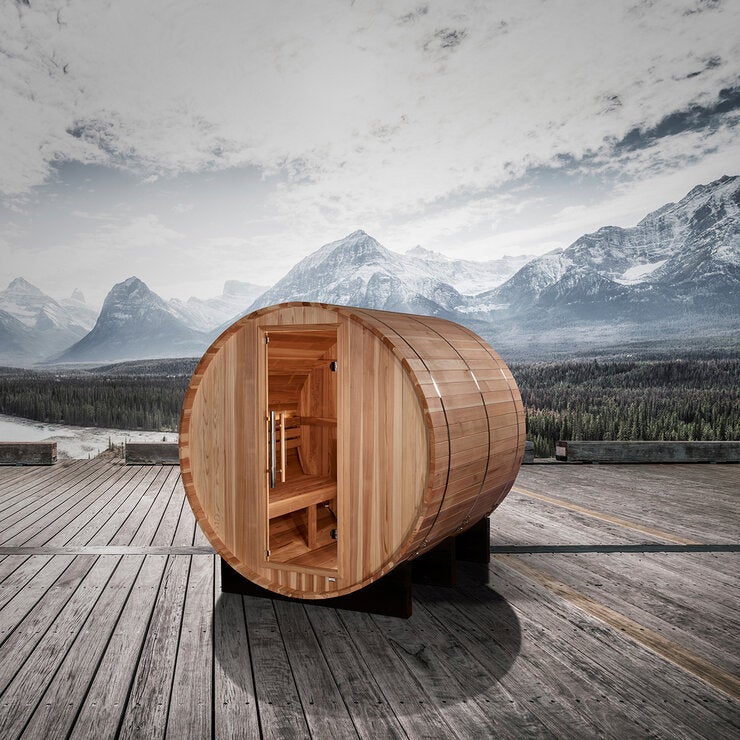 Sauna de Vapor con Diseño de Barril Dynamic Arosa, 4 personas Sauna de Vapor con Diseño de Barril Dynamic Arosa, 4 personas