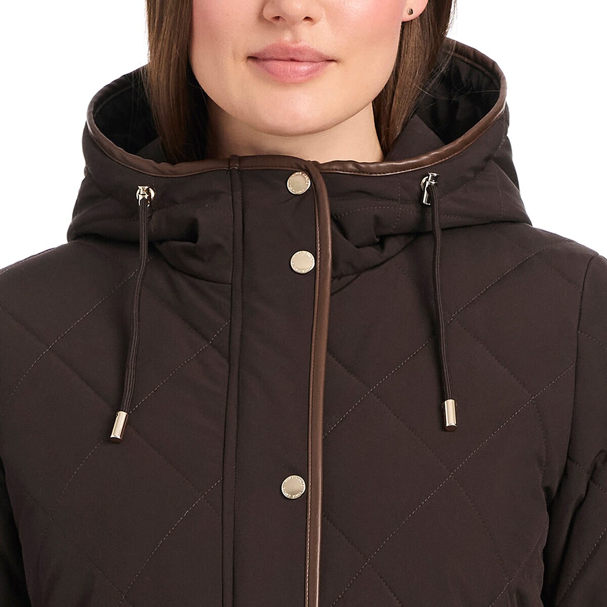 Vince Camuto Chamarra para Dama Café Mediana