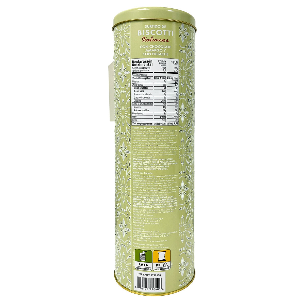 Asolo Dolce Biscotti Italiano Verde 375 g