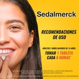 Sedalmerck Paracetamol 500mg, Cafeína 50mg, Fenilefrina 5mg caja con 40 Tabletas