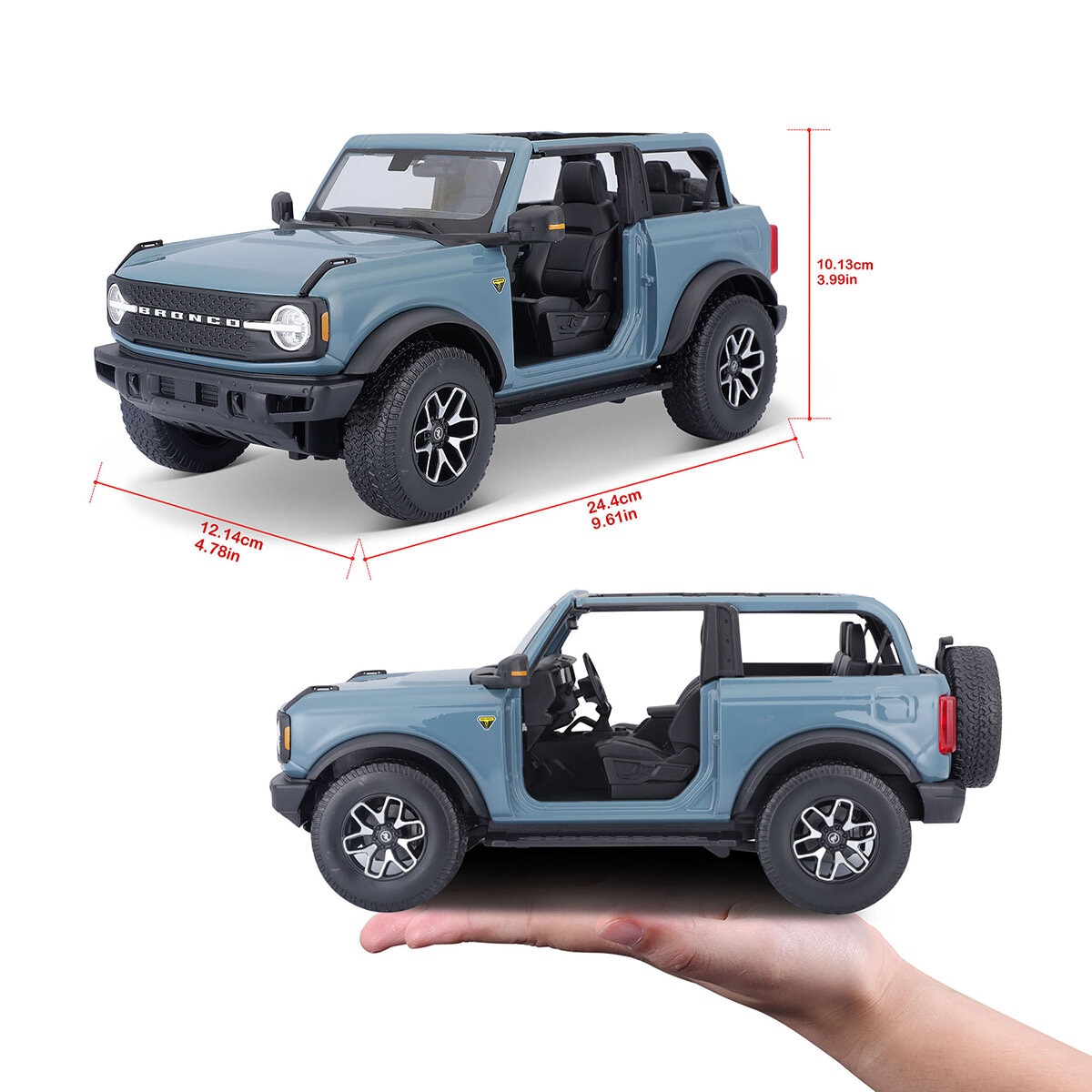 Maisto Autos de Colección Escala 1:18 - Ford Bronco SE 2021