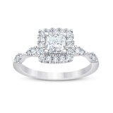 Anillo, 0.83 CTW, Diamante en Platino