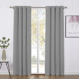 SUN + BLK Cortinas Con Bloqueo Total de Luz 132 cm x 213 cm  GREY