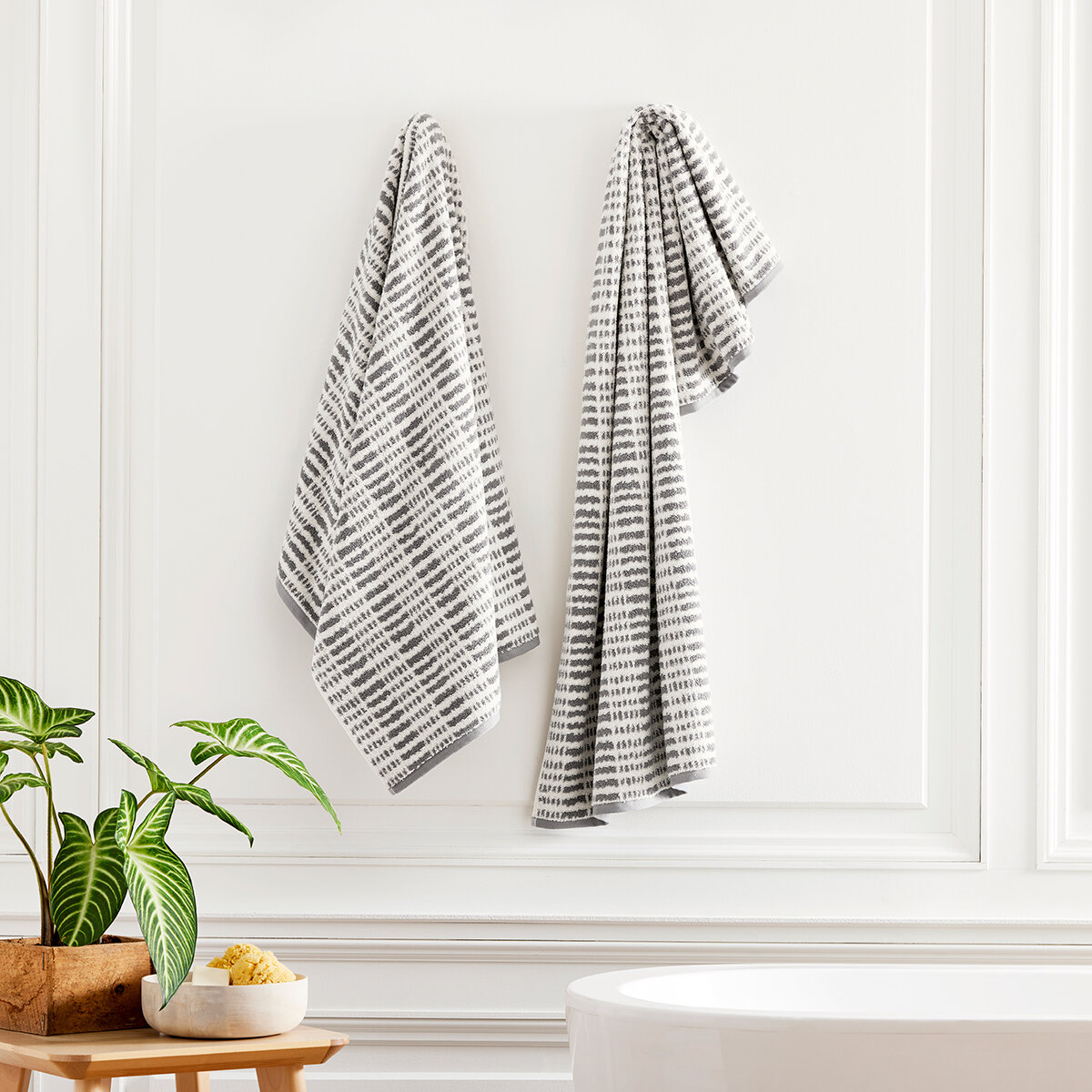 Loft, Toalla para Baño, 76cm x 147cm, Gris