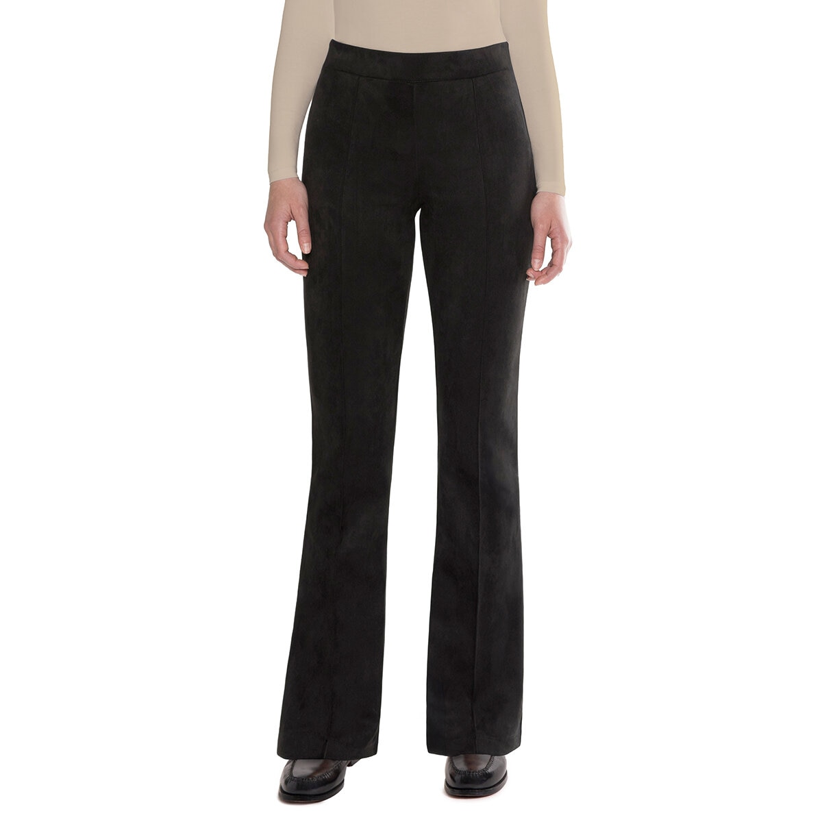 Matty M Pantalones de Gamuza para Dama Negro Grande