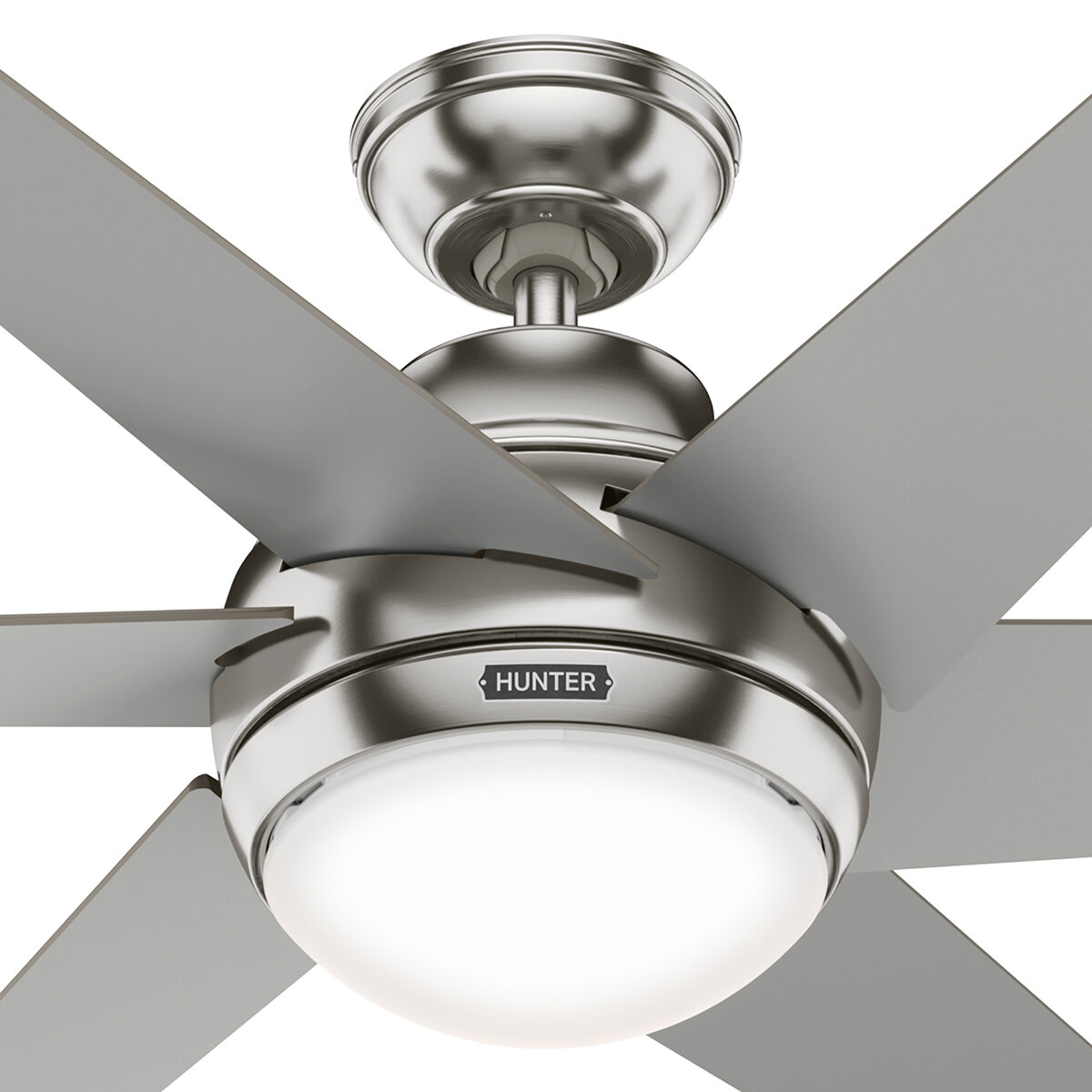 Hunter, Ventilador Sotto Brushed Nickel 52" 