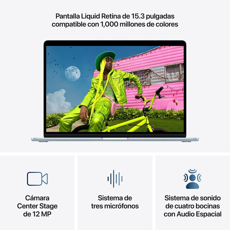 Apple MacBook Air 15" M5 16GB 512GB SSD Azul Cielo Apple MacBook Air 15" M5 16GB 512GB SSD Azul Cielo