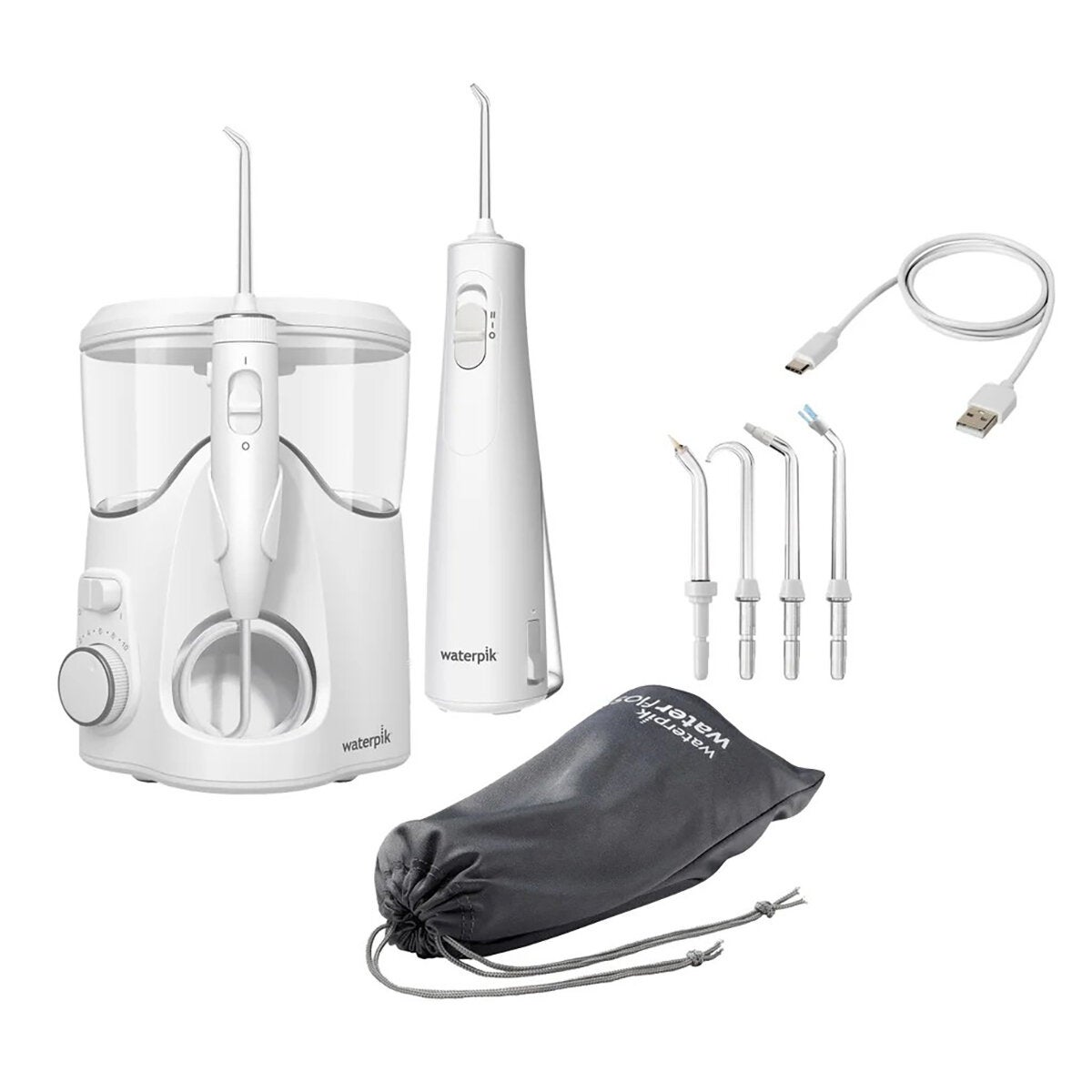 Waterpik, Irrigador Bucal Ultra Plus + Cordless Enhance Waterpik, Irrigador Bucal Ultra Plus + Cordless Enhance