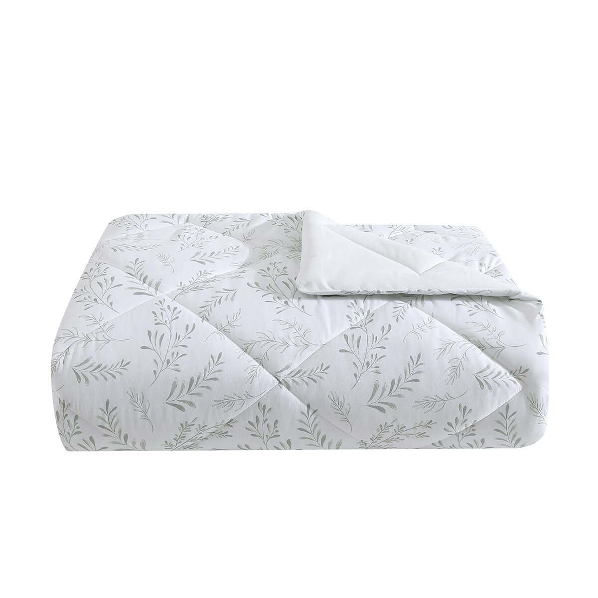 Juego de Edredón Queen de 6 piezas, Hojas Grises Juego de Edredón Queen de 6 piezas, Hojas Grises