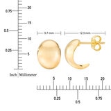 Aretes, Oro Amarillo de 14K