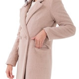 Shyla, Abrigo de Doble Botonadura con Bolsas Estilizadas para Dama, Color Arena, Varias Tallas Shyla, Abrigo de Doble Botonadura con Bolsas Estilizadas para Dama, Color Arena, Varias Tallas