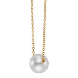 Dije de Perla, 8-9mm, Oro Amarillo de 14K
