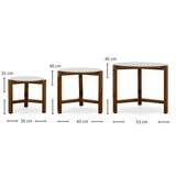 Tamarindo, Nido, Set de 3 Mesas