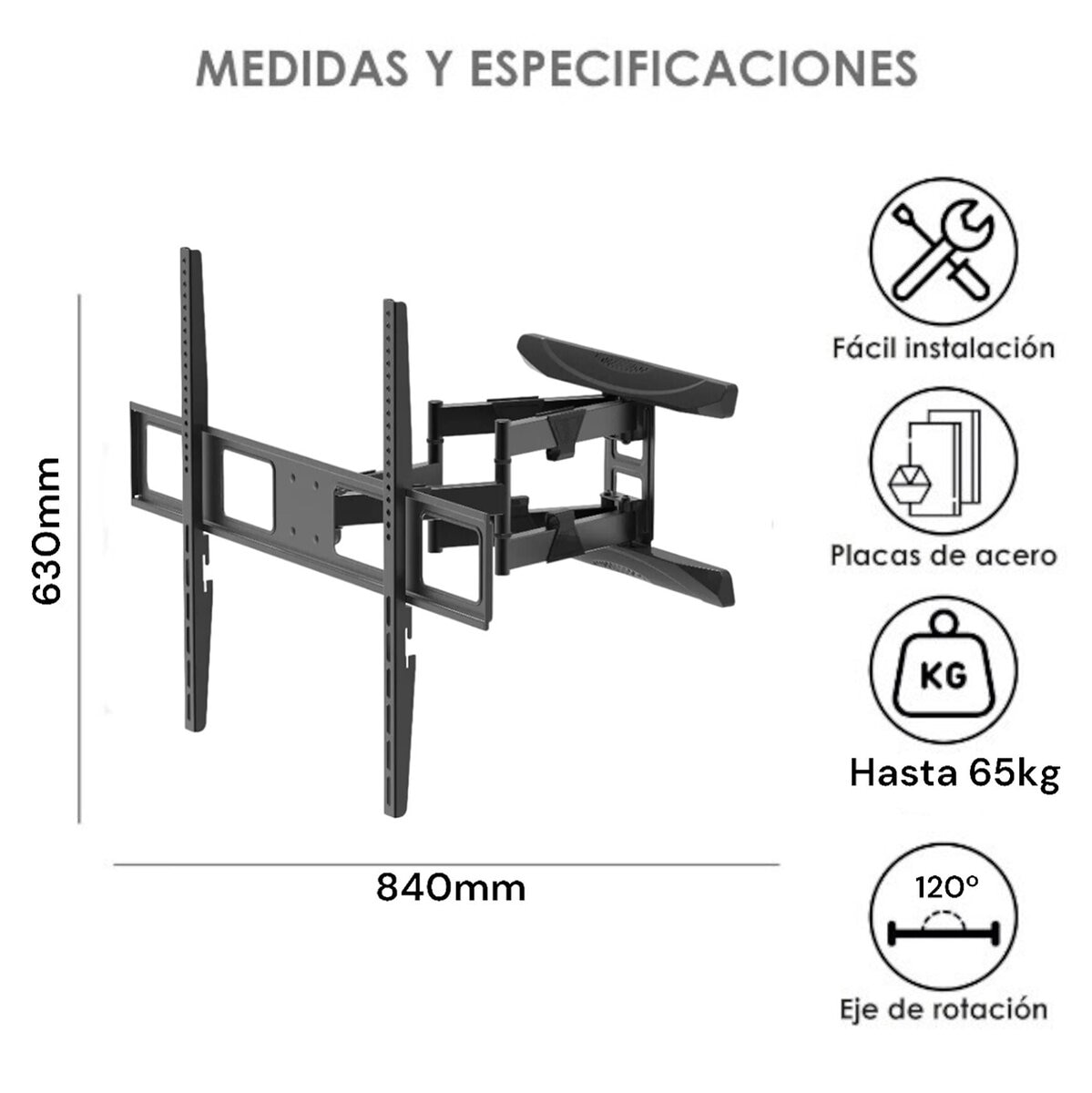 Blackrock Onix Soporte de Pantalla 50 a 98"