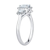 Anillo, Esmeralda, 1.17ctw Diamantes, Platino