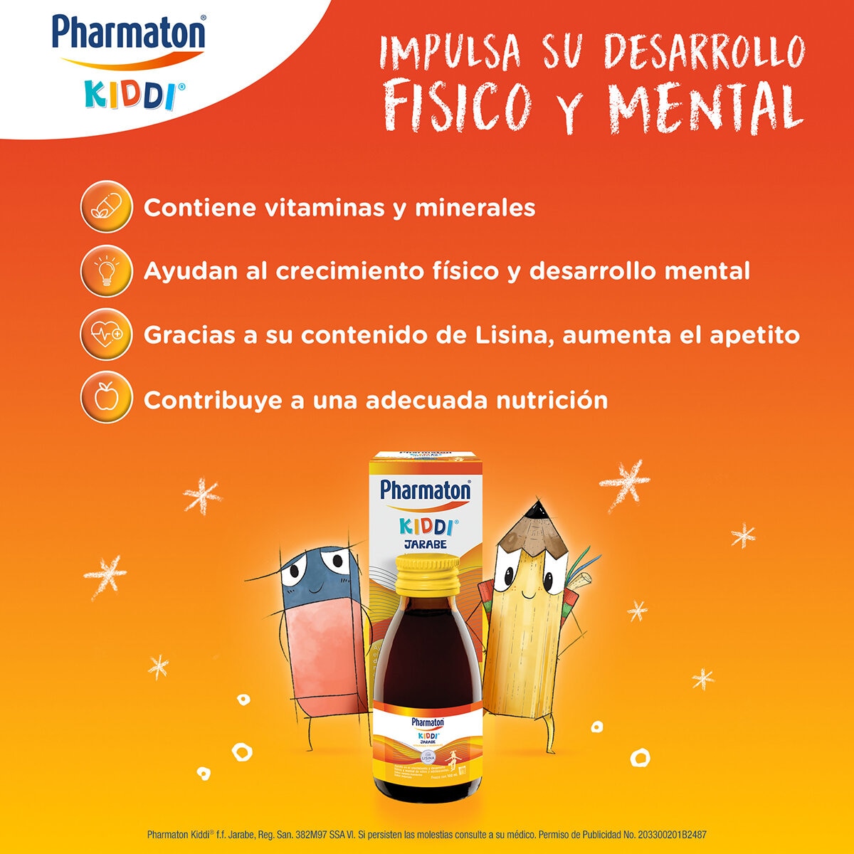 Pharmaton Kiddi Multivitamínico Jarabe 100 ml