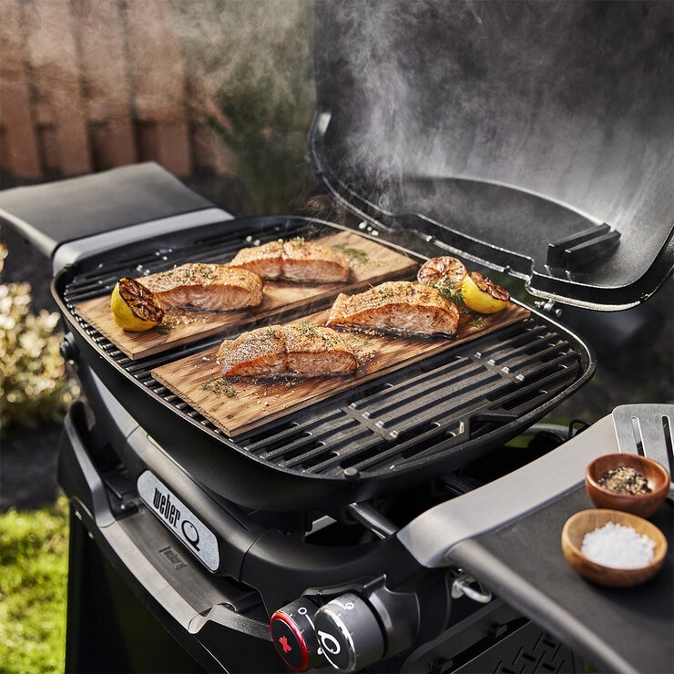 Weber, Q2800N+ Asador de Gas con Carrito + Accesorios + Grill Academy