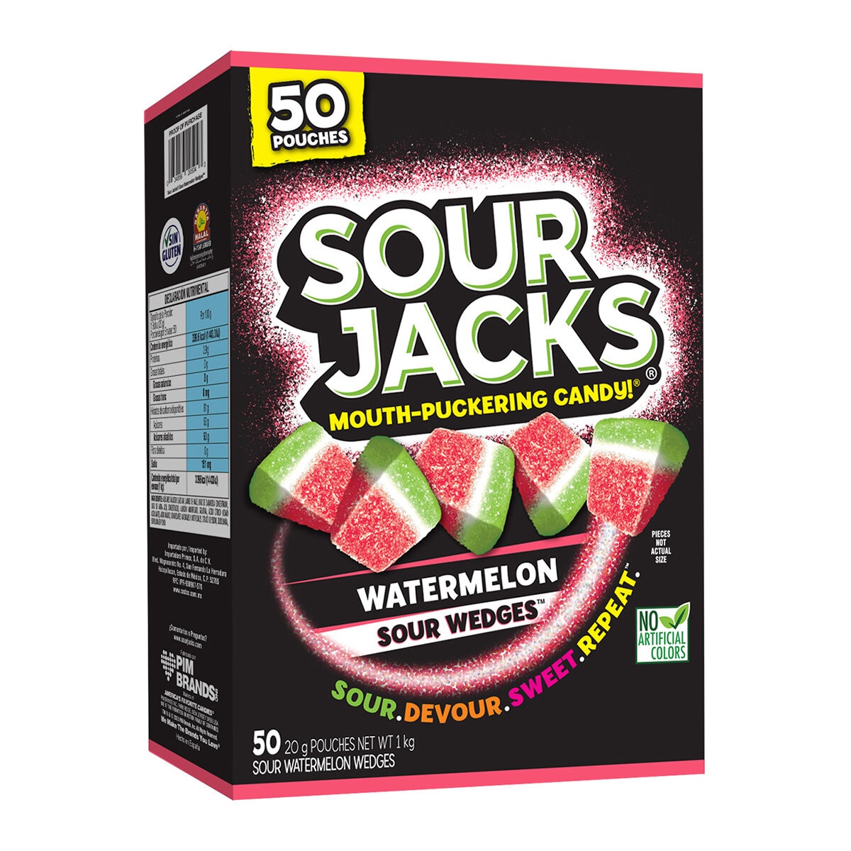 Sour Jacks Gomitas Ácidas Sabor Sandía 50/20 g