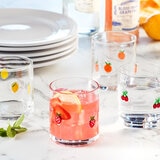 4 Vasos de Cristal con Diseño Artesanal de 414 mL