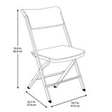 Lifetime, Sillas Plegables 4 pack, Color Almendra Lifetime, Sillas Plegables 4 pack, Color Almendra