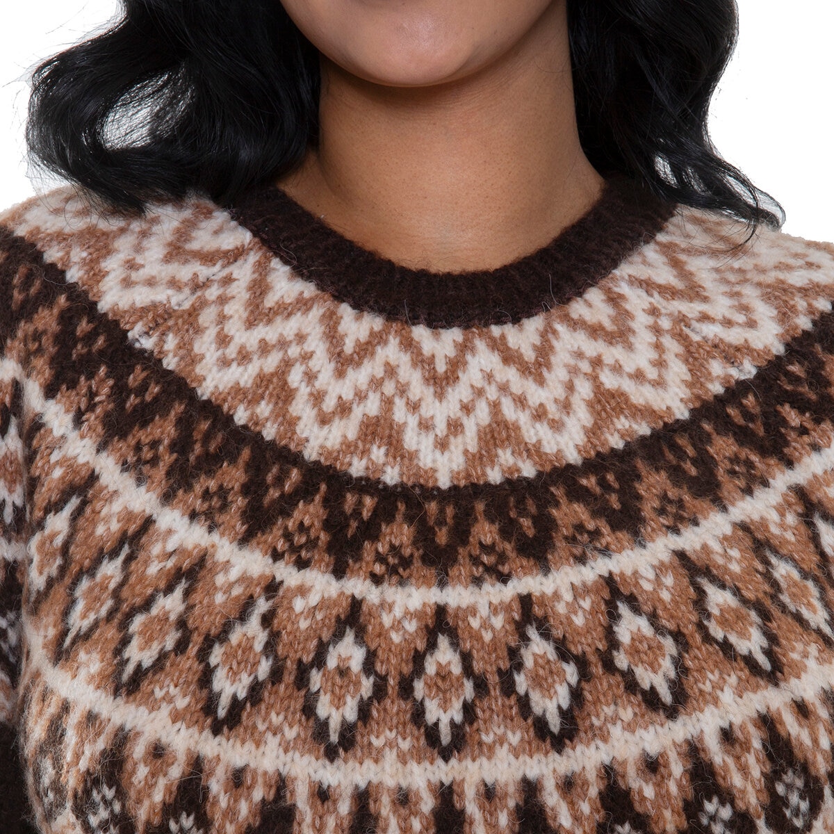 Mario Serrani Italy Suéter para Dama Café Chica