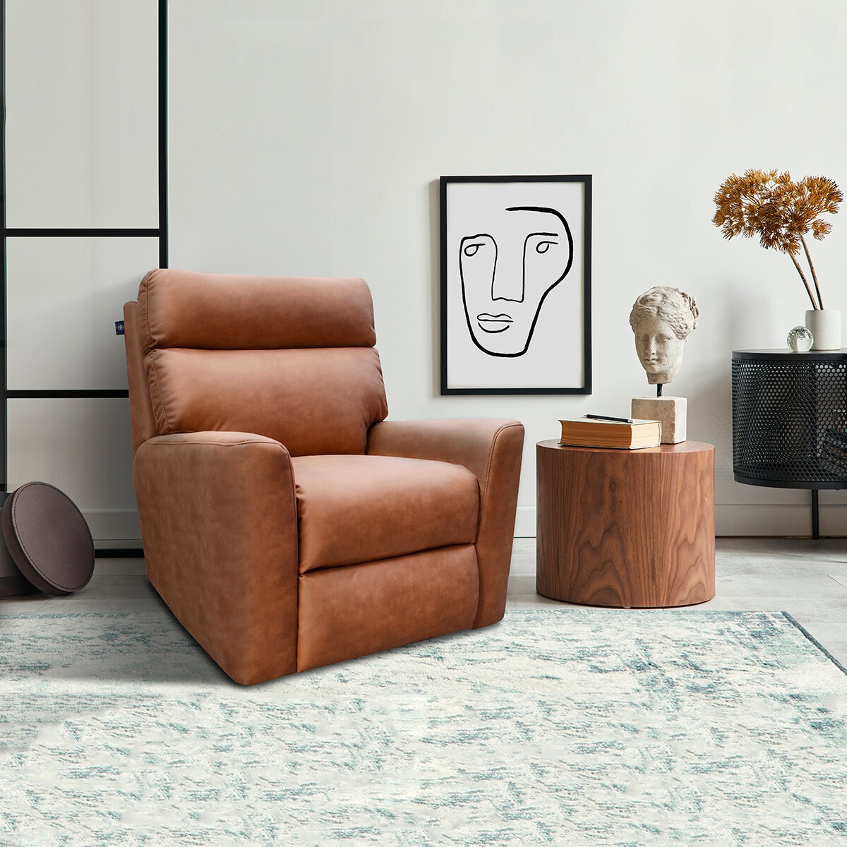 Muebles Liz, Grant, Sillón Reclinable Café