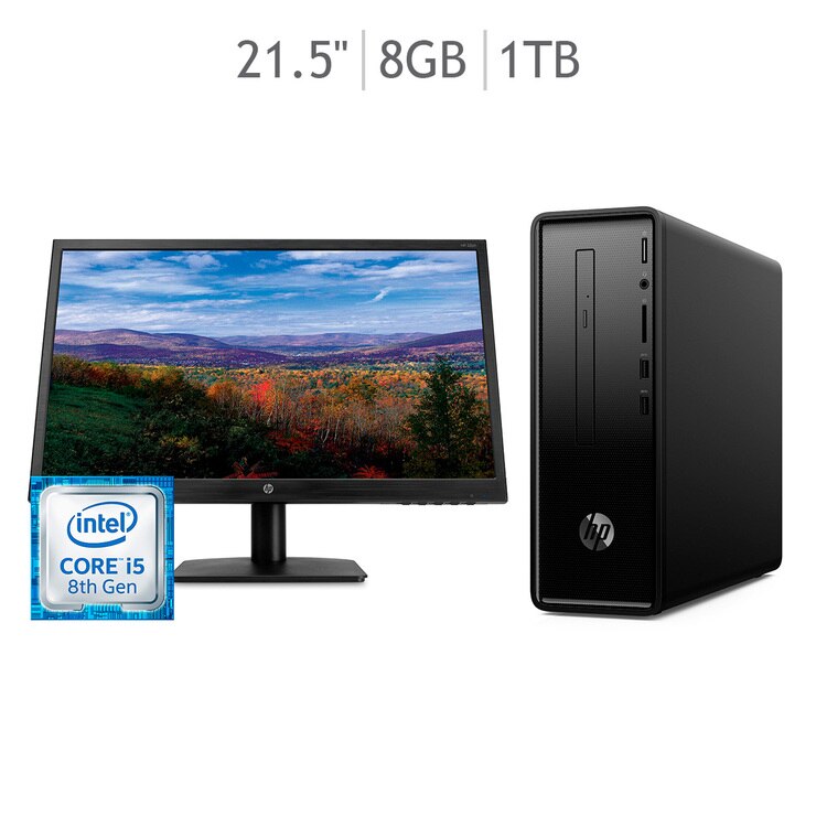 HP Slim Desktop Bundle Intel® Core™ i58400 8GB 1TB + Monitor 21.5" FHD