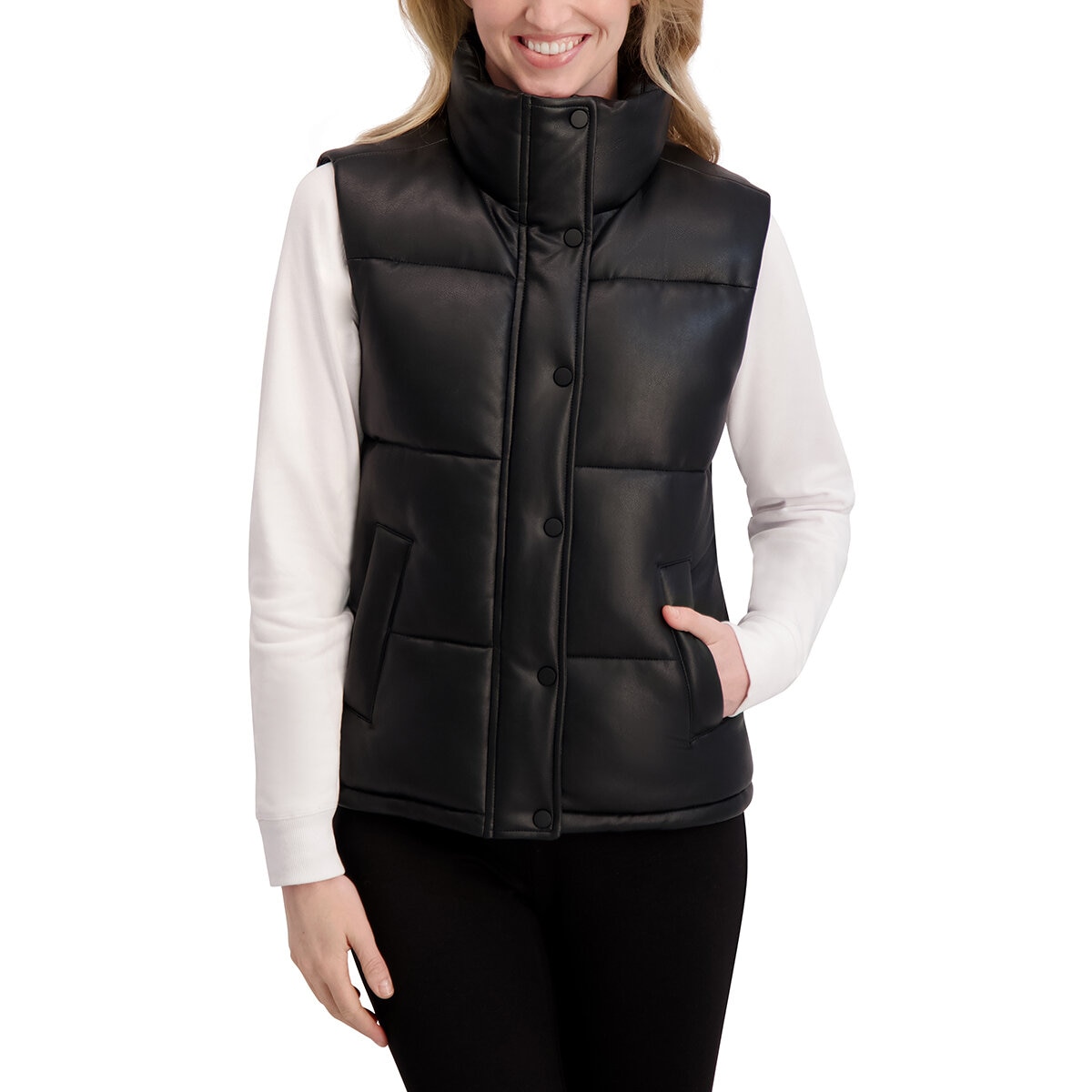 Marc New York Chaleco para Dama Negro Mediana