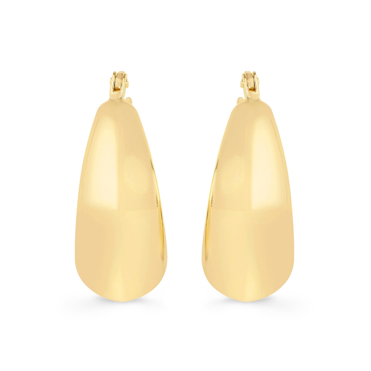 Arracadas 'V', Oro Amarillo 14K