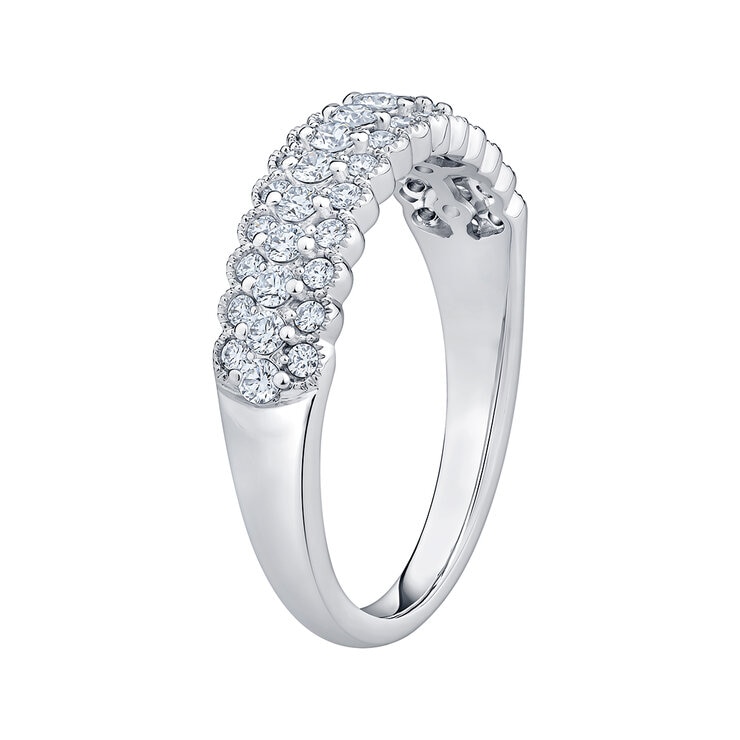 Anillo de Diamantes 0.50ctw, Oro Blanco 14K