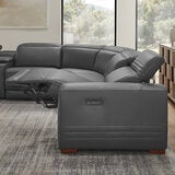 Aiden & Ivy, Sofá Seccional, Reclinable Eléctrico de Cuero Aiden & Ivy, Sofá Seccional, Reclinable Eléctrico de Cuero
