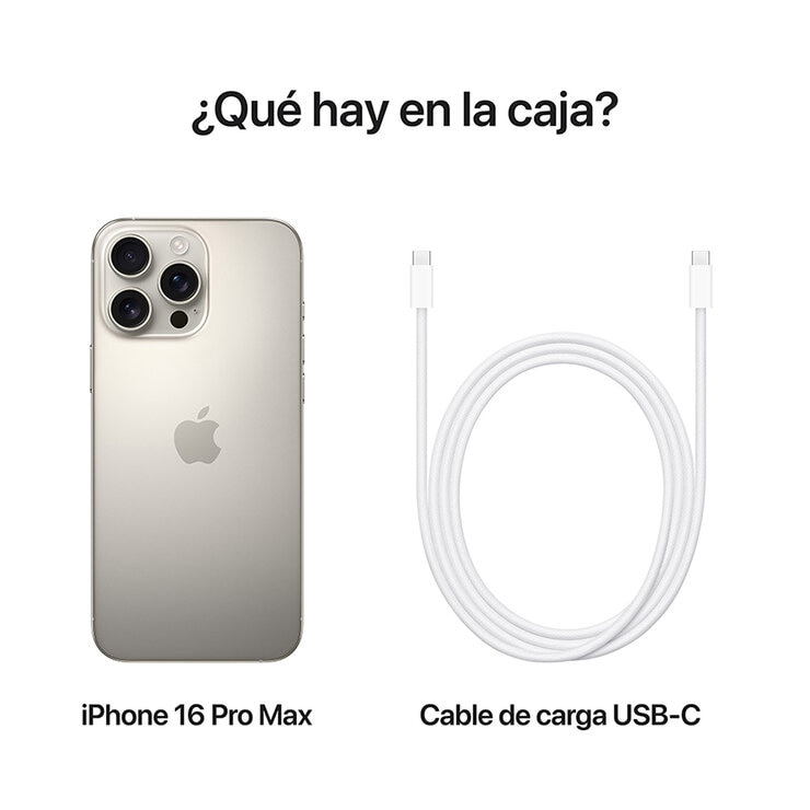 Apple iPhone 16 Pro Max 512GB Titanio Natural Apple iPhone 16 Pro Max 512GB Titanio Natural