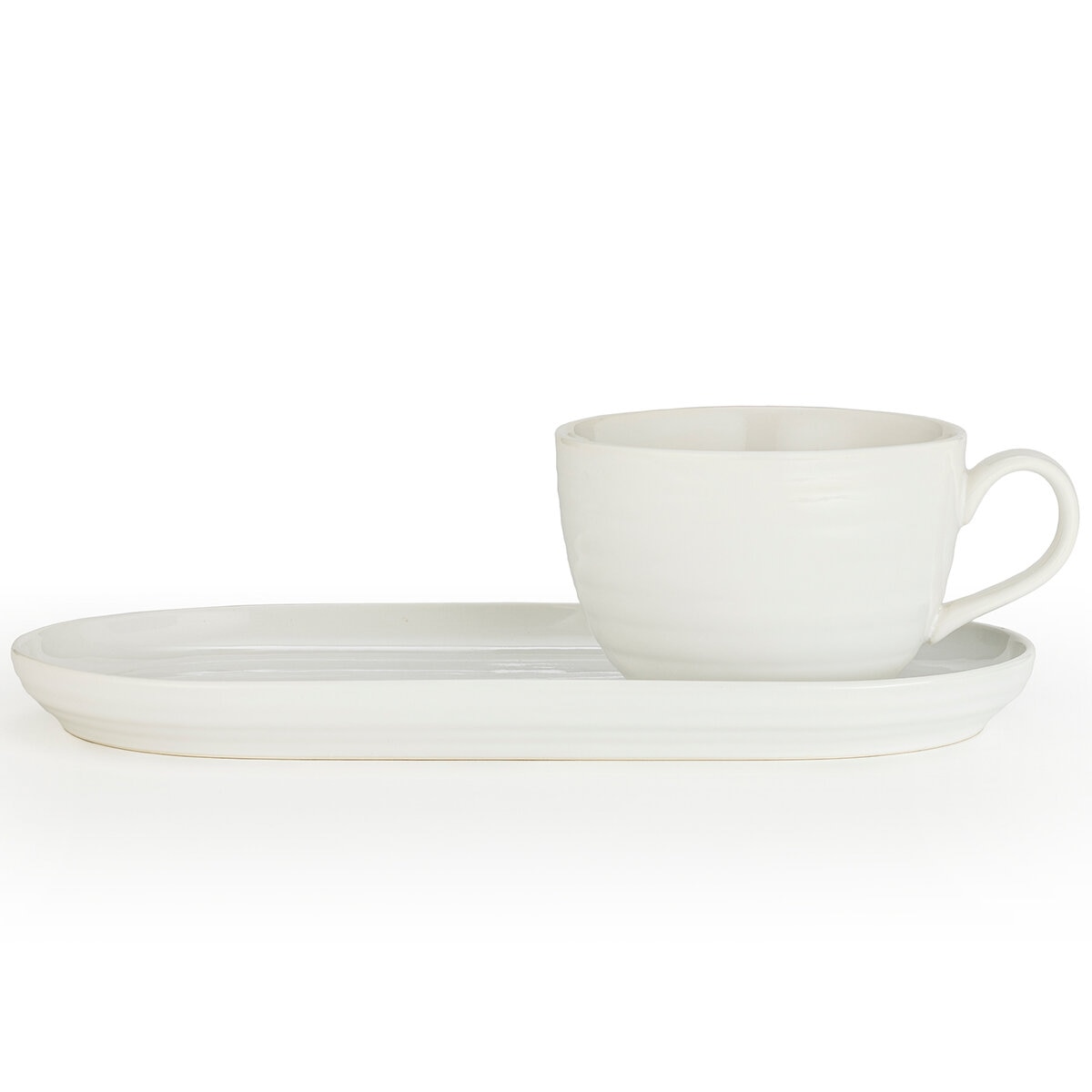 Signature Housewares 4 Juegos de Taza y Plato de Cerámica Signature Housewares 4 Juegos de Taza y Plato de Cerámica