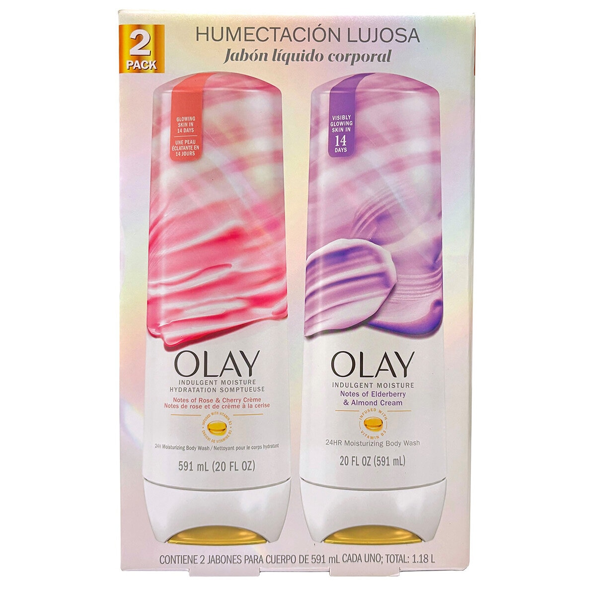 Olay Body Wash Indulgent 2 pzas