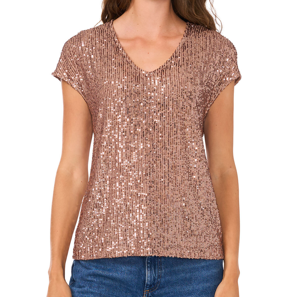 Vince Camuto Blusa para Dama Café Extra Grande