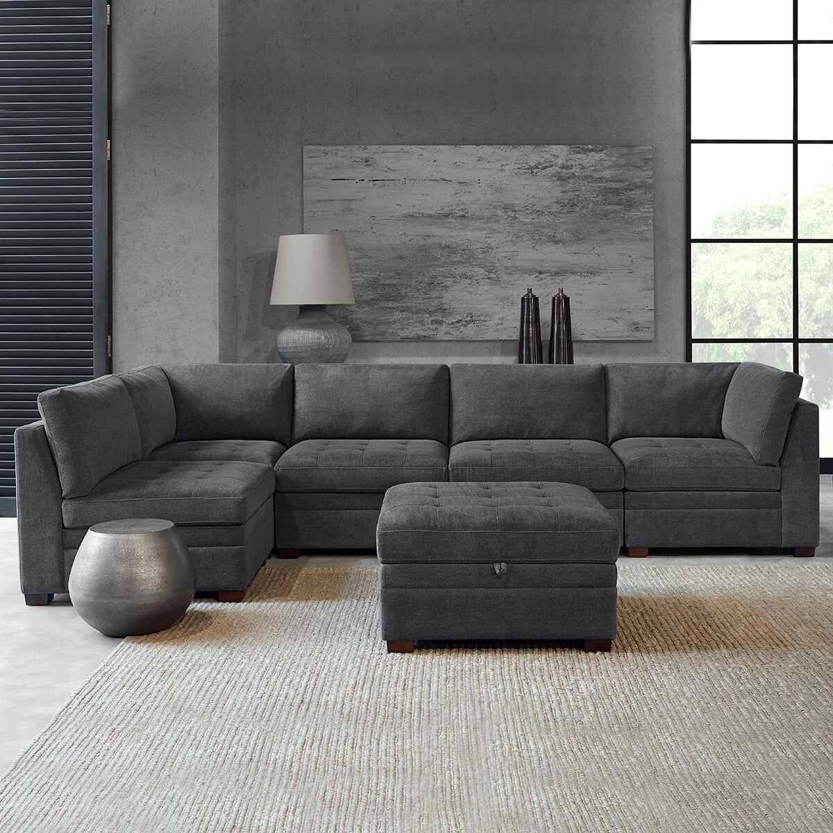 Thomasville, Seccional de 6 Piezas, True, Color Gris | Costco México