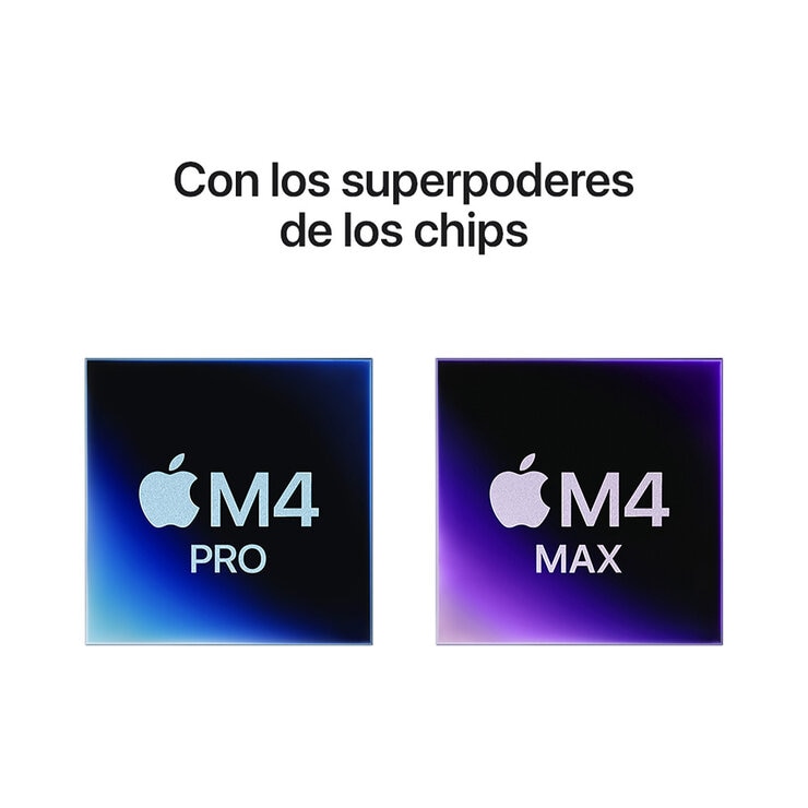 Apple MacBook Pro 14" Chip M4 Pro 512GB Negro Espacial CPU de 12 núcleos GPU de 16 núcleos Memoria unificada de 24GB