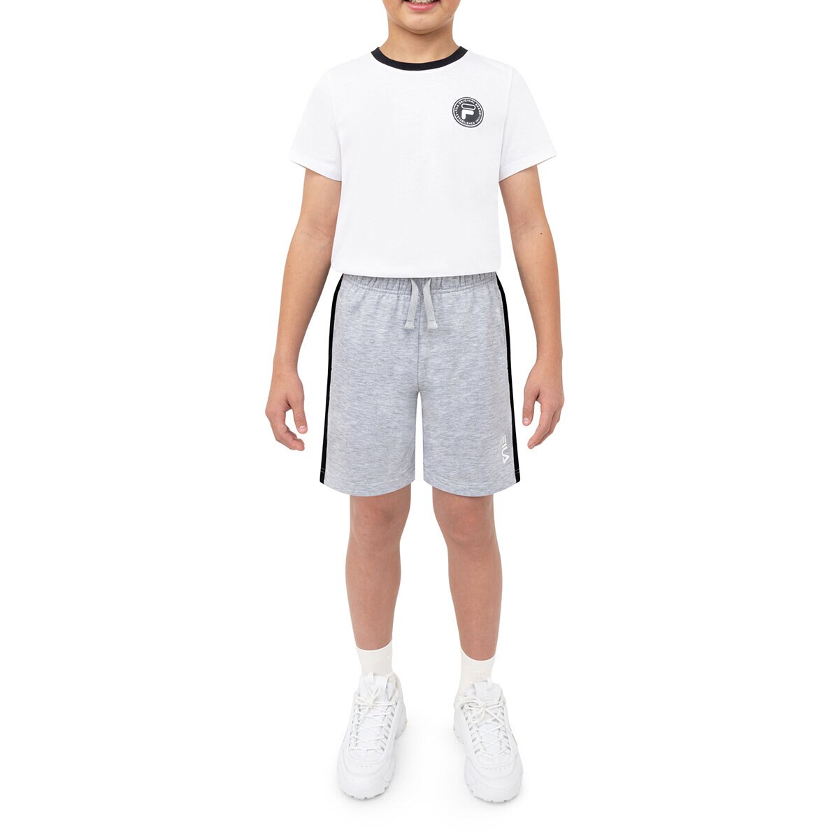 FILA Shorts 2 piezas para Niños Negro / Gris 7 / 8 Años
