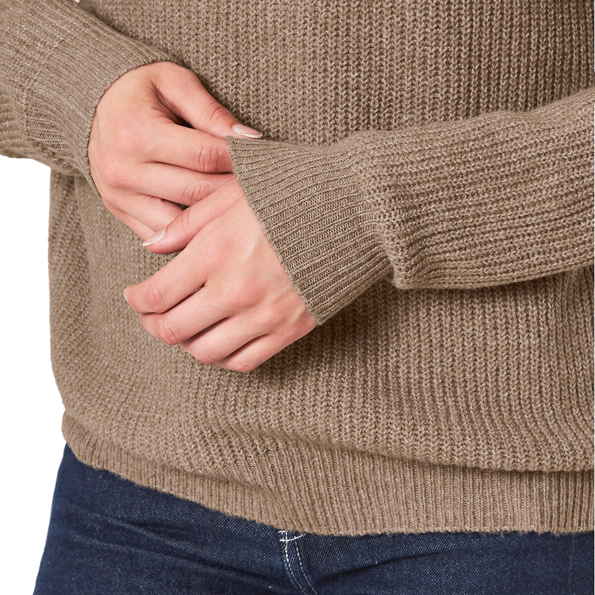 Hilary Radley Suéter para Dama Café Mediana Hilary Radley Suéter para Dama Café Mediana